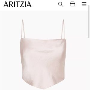NWT Aritzia Sunday Best Elektra Camisole Tie Back